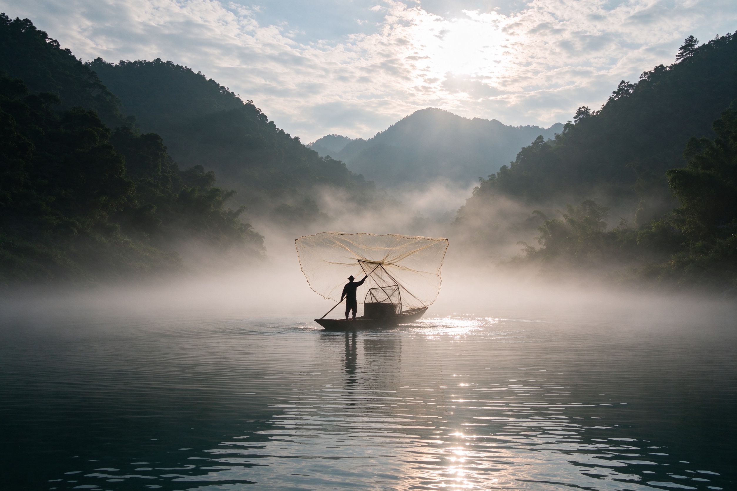 Dongjiang Lake Mist