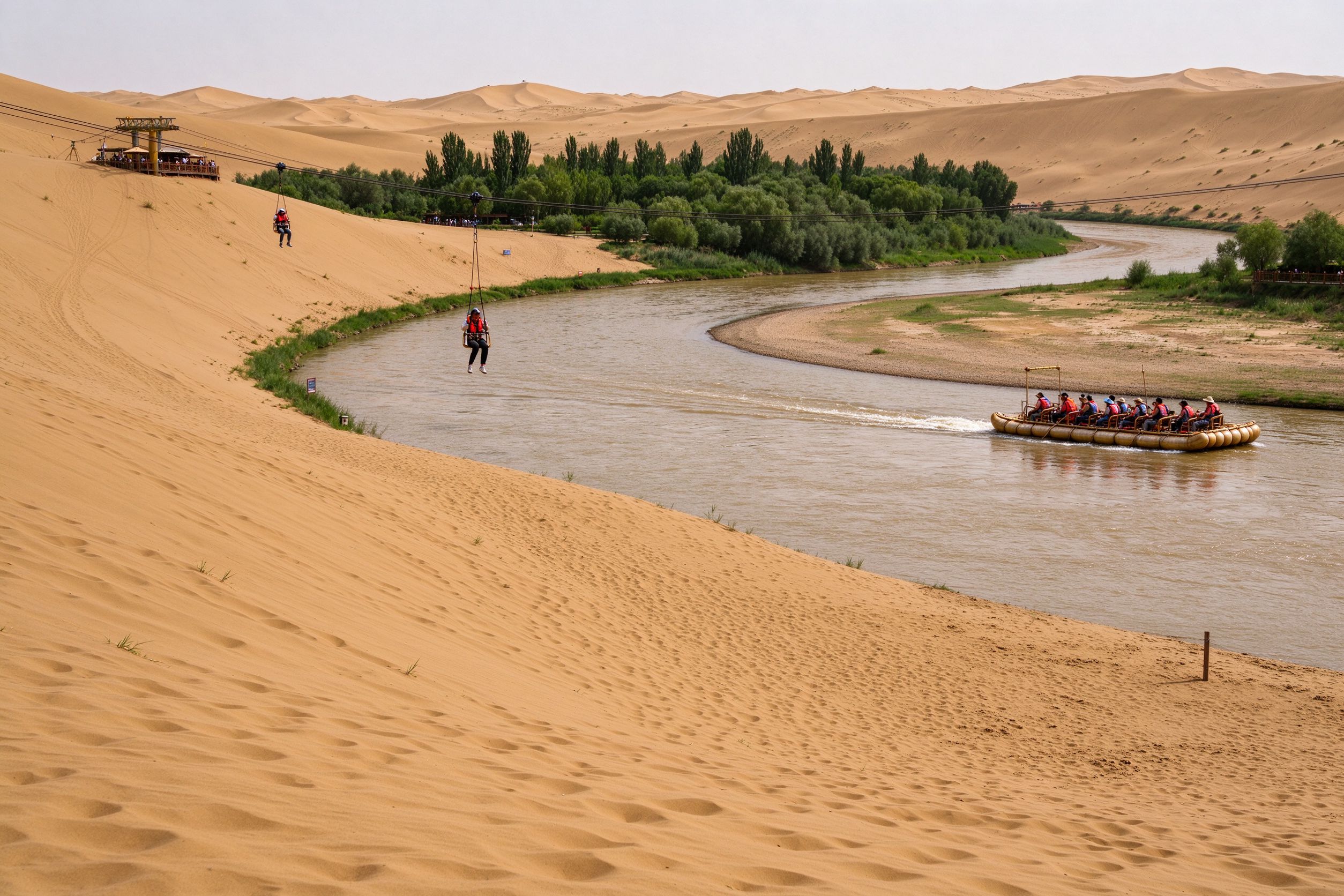 Shapotou Sand and Yellow River
