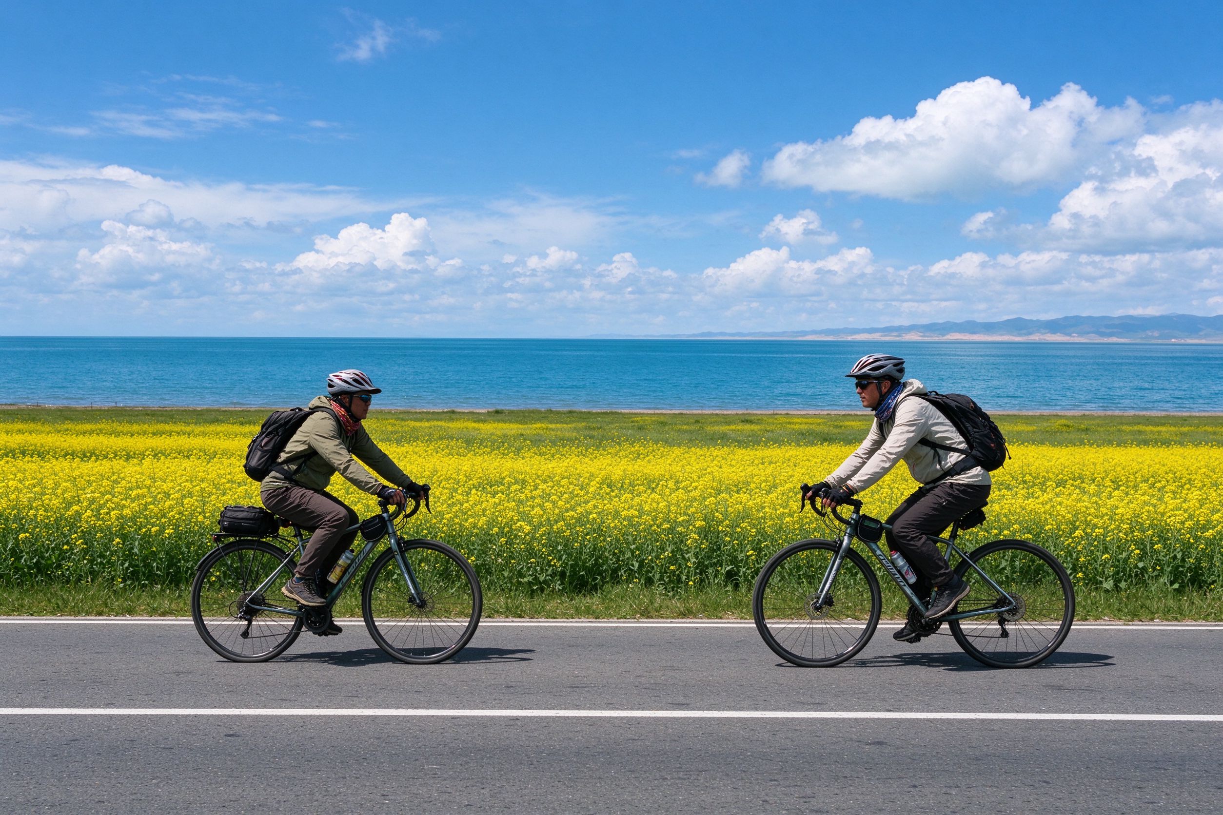 Qinghai Lake Cycling Route